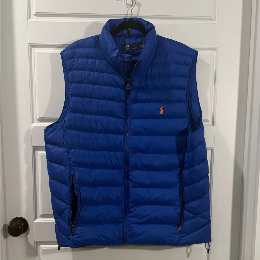Polo Ralph Lauren Puffer Vest Colden Packable Royal Blue XL